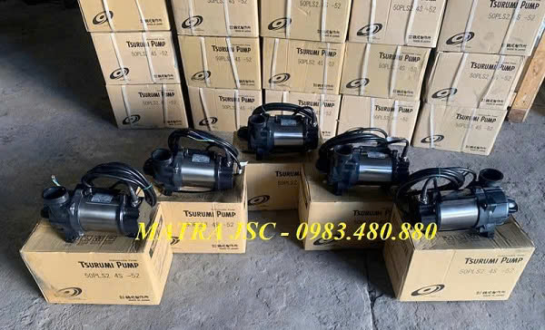 Bơm chìm trục ngang Tsurumi